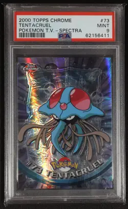 2000 Topps Chrome - Pokemon TV Tentacruel #73 - Spectra PSA 9 - Image 1