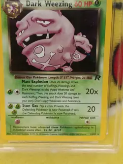 Pokemon Team Rocket Set 2000 Holo Dark Weezing 14/82 Ace Graded 9 Mint - Image 4