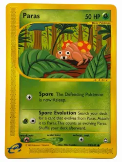 Paras - Aquapolis 99/147 2002 - E Reader - Pokemon TCG - WOTC - NM - Image 1