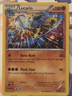 Pokemon TCG XY140 Lucario Black Star Promo Holo Card - Image 3