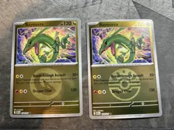 Rayquaza 153/217 Pokemon Mega Evolution Ascended Heroes Reverse Holo Friend Ball - Image 1