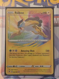 Pokemon TCG Raikou Card Vivid Voltage, Amazing Rare, 050/185 - Image 1