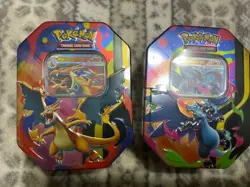 Pokemon TCG - Mega Charizard ex Tin (Set of 2 Tins) - Brand New Sealed - Image 1