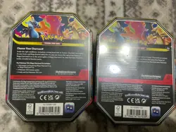 Pokemon TCG - Mega Charizard ex Tin (Set of 2 Tins) - Brand New Sealed - Image 2