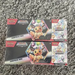 Pokemon Prismatic Evolutions Surprise Box & Booster Bundle Lot Of Two - Image 1