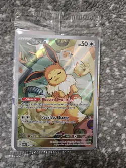 Pokemon Prismatic Evolutions Promo Eevee #SVP173 NM Sealed With Dividers - Image 1