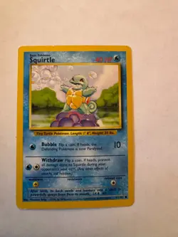 Pokemon Squirtle Basic 63/102 non holo pre-owned - Image 1
