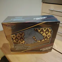 Pokemon Center Elite Trainer Box Crown Zenith TCG, New Sealed - Image 1