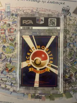 1999 Pokemon Japanese Gym 2 Rocket’s Mewtwo #150 🔥 Holo Swirl 🌀 PSA 9 - Image 2