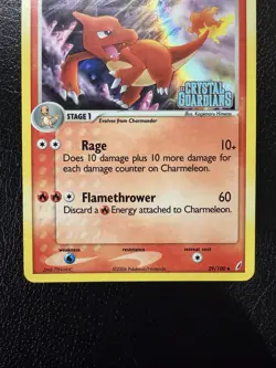 Pokemon 2006 Charmeleon 29/100 EX Crystal Guardians Reverse Holo Stamped MP - Image 3