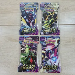 COMPLETE ART SET LOT 4 SEALED XY Ancient Origins Blister Sleeved Packs Pokemon - Image 1