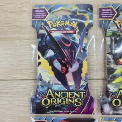 COMPLETE ART SET LOT 4 SEALED XY Ancient Origins Blister Sleeved Packs Pokemon - Image 2