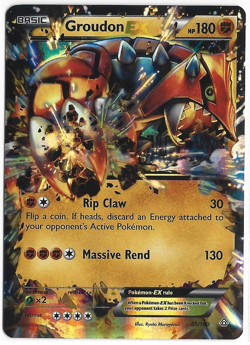 Groudon EX Ultra Rare Holo XY - Primal Clash 85/160 MP Pokemon TCG - Image 1