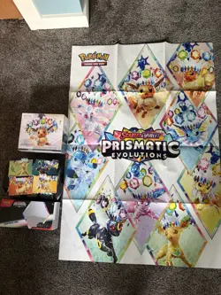 Pokemon Prismatic Evolutions ETB *SEALED* With Poster And Surprise Box *Box Only - Image 1