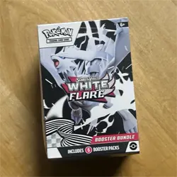 Pokemon Scarlet & Violet White Flare Booster Bundle Box with 6 Booster Packs - Image 1