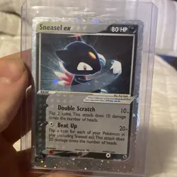 Pokemon Sneasel ex 103/109 EX Ruby & Sapphire Holo EX 80 HP Darkness - Image 1