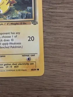 Pokemon TCG Pikachu Jungle 60/64 Basic Common 50 HP Unlimited English 1999 - Image 2