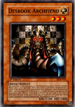 Desrook Archfiend - DCR-070 - Common - 1st Edition - Image 1