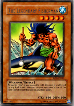 The Legendary Fisherman - DB1-EN190 - Rare - Unlimited Edition LP Yugioh Dark Be - Image 1
