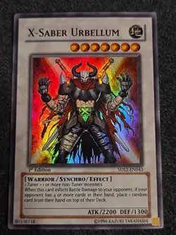 Yu-Gi-Oh! X-SABER URBELLUM - 5DS2-EN043 - Super 1st Edition - LP Lightly Played - Image 1