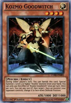 1x (LP) Kozmo Goodwitch - CORE-EN083 - Super Rare - 1st Edition YuGiOh - Image 1
