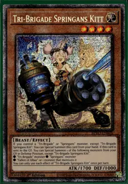 Yu-Gi-Oh! Tri-Brigade Springans Kitt (Starlight Rare) Starlight Rare BPRO-EN025 - Image 1