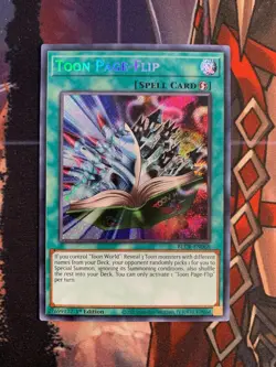 ( TOON PAGE-FLIP ) Secret Rare - BLCR-EN068 - 1st NM - Yu-Gi-Oh Crystal Revenge - Image 1
