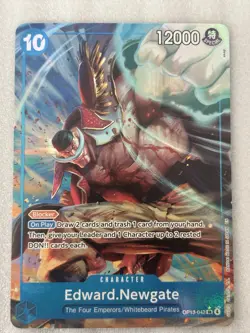 Edward Newgate (Alt Art) OP13-042 SR Carrying on His Will - ONE PIECE ENGLISH - Image 1