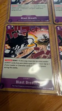 x4 playset ST04-016 Blast Breath : Common English One Piece TCG Card - Image 5
