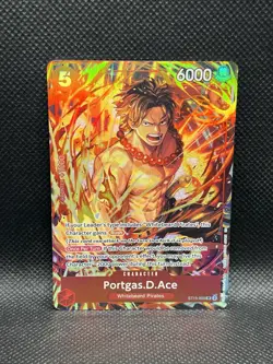 Portgas.D.Ace ST15-005 SR FOIL Promotion Illustration Box Vol 5 One Piece Bandai - Image 1