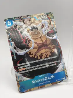 One Piece TCG Monkey D Luffy OP11-058 (TR) Carrying On His Will Treasure Rare NM - Image 2