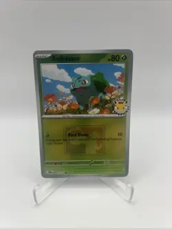 001/132 Bulbasaur 2026 Pokemon Day League Stamped Promo Card Mega TCG Play - Image 1