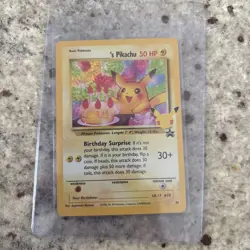Birthday Pikachu Celebrations Pokemon Card - Image 1