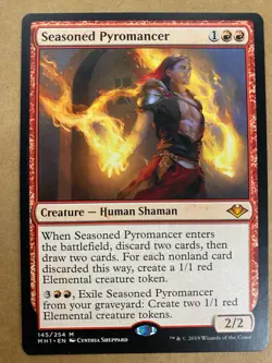 MTG 1x Seasoned Pyromancer # 145 Modern Horizons Magic the Gathering Card x1 NM - Image 1