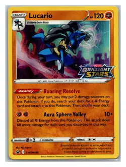 SWSH: Sword & Shield Promo Cards #SWSH186 Lucario - Holo - Image 1