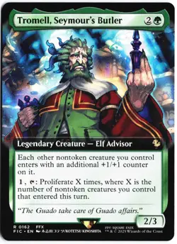 Tromell, Seymour's Butler (Extended Art) R Commander: FINAL FANTASY 162 NM - Image 1