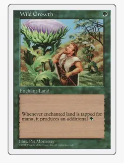 Wild Growth | MTG 5ED | EDH Commander Ramp Aura Pauper | LP - Image 1