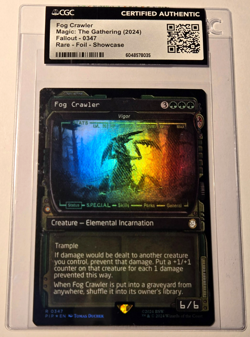 Fog Crawler (Vigor) - Showcase Foil Showcase Fallout MTG CGC Certified Authentc - Image 1