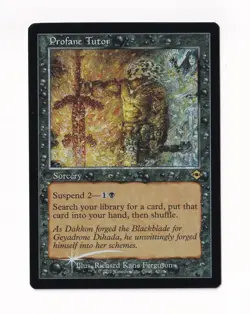 Magic the Gathering Modern Horizons 2 Foil #401 Profane Tutor - Image 1