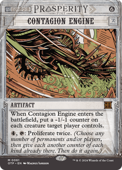 Contagion Engine (REGULAR) x1 - MTG Breaking News OTP #61 - Image 1