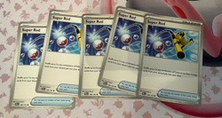 Pokemon TCG Paldea Evolved Super Rod 188/193 Playset x4 Unplayed - Image 1