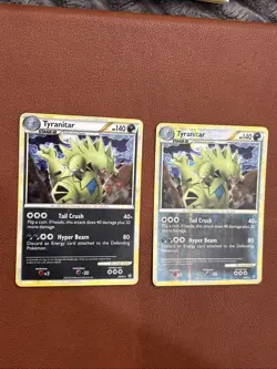 2010 POKEMON HEARTGOLD & SOULSILVER UNLEASHED 26 TYRANITAR Holo/Reverse Holo - Image 1