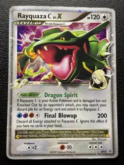 Rayquaza C LV x DP47 Black Star Promo Diamond & Pearl Holo Pokemon MP-HP - Image 1