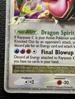 Rayquaza C LV x DP47 Black Star Promo Diamond & Pearl Holo Pokemon MP-HP - Image 4