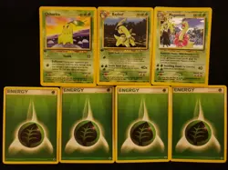 PRISTINE Meganium 11/111 Neo Genesis Holo Rare Pokemon NM w/ 1st Edition Evolves - Image 1