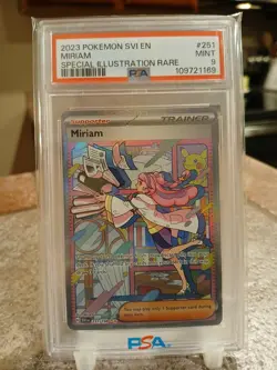 Pokemon TCG Miriam PSA 9 SIR Scarlet & Violet Base Special Illustration 251 - Image 1