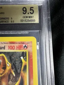 Pokemon Charizard Gym Challenge 1st Edition Holo Rare #2 BGS 9.5 Gem Mint - Image 4