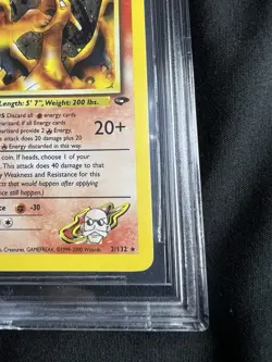 Pokemon Charizard Gym Challenge 1st Edition Holo Rare #2 BGS 9.5 Gem Mint - Image 5