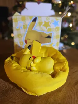 Pokemon Pikachu Sleeping Figure. Cute! - Image 1