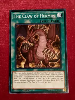Yu-Gi-Oh! - The Claw of Hermos LEDD-ENA23 Legendary Dragon Deck 1st Ed. - Unplyd - Image 1